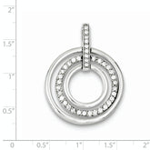 Sterling Silver CZ Fancy Pendant